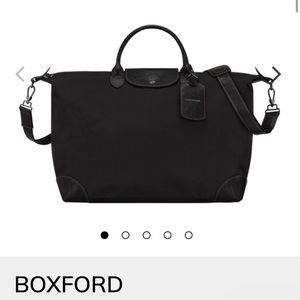 Longchamp Boxford travel bag with shoulder strap